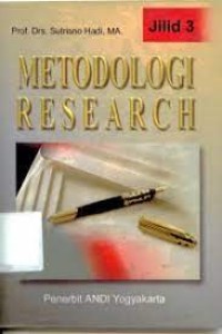 Image of Metode Research Jilid 3